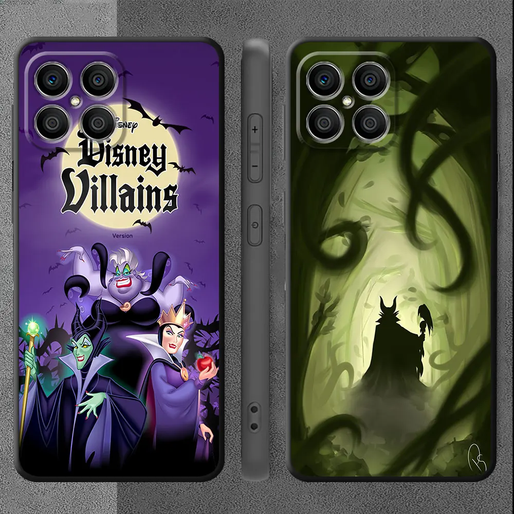 Case For Huawei Honor X8 8X X9a X7 X6a X6 90 Pro 70 P50 P20 Lite P40 P30 X8a P Smart Z Soft Phone Cover Disney Maleficent Queen