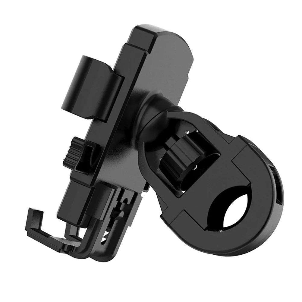 

Motorcycle Phone Mount Holder Navigation Bracket Sturdy Abs Pc Silicone For Bike Scooter Mountain Cycling Handlebar
