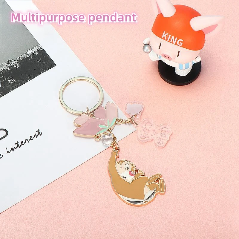 MINISO Disney Chip \'n\' Dale Key Pendant Cute Backpack Cartoon Peripheral Pendant Daily Decoration Gift for Friends and Besties