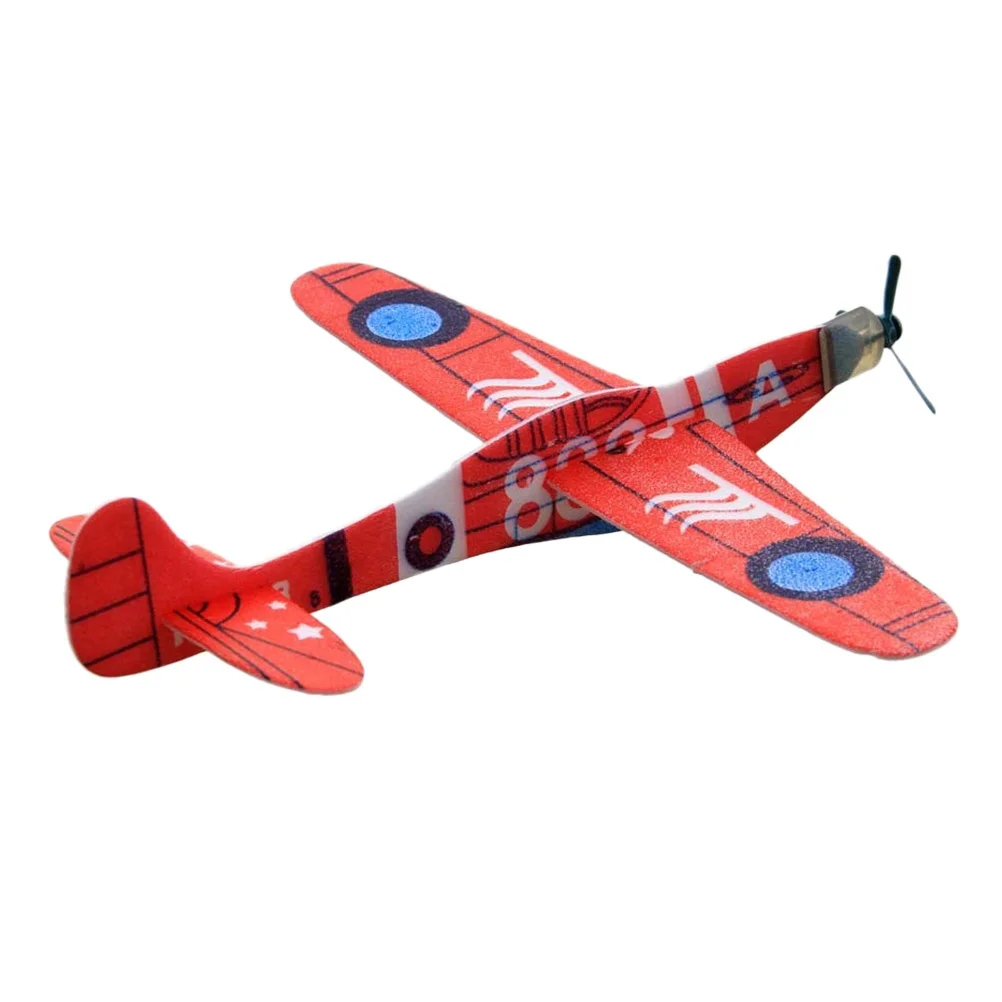 

24pc 3D Stereo Assembly Diy Gliding Small Plane For Kids Puzzle Assembling Aircraft Party Filler Outdoor Non-Remote Vehicle