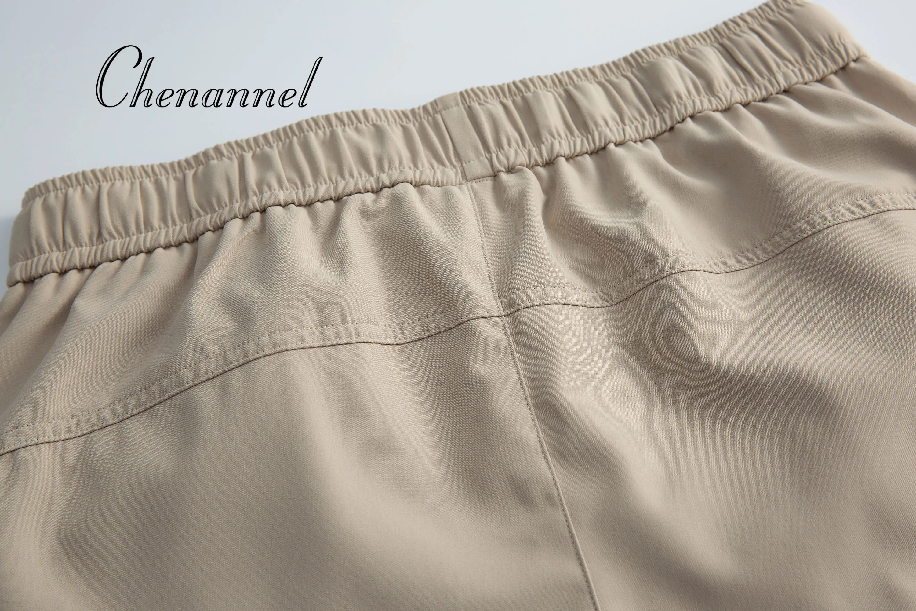 Calças de trabalho paraquedista com design sofisticado de nicho para homens e mulheres, calças finas, soltas e de secagem rápida de verão