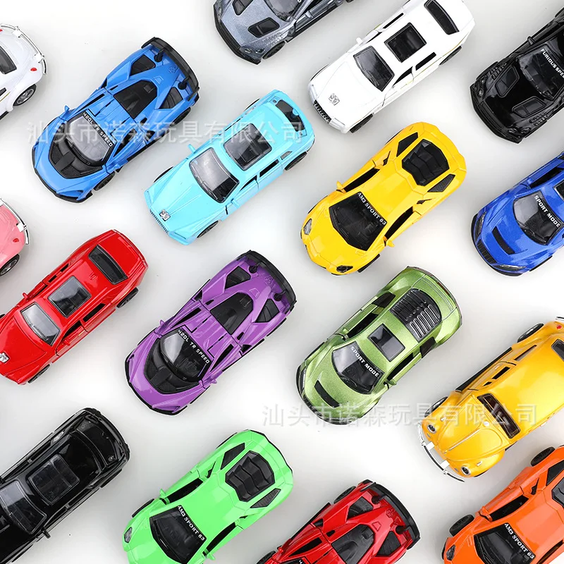 Modelli di auto pull-back in lega simulata (inclusi auto, auto sportive e auto vintage) per bambini