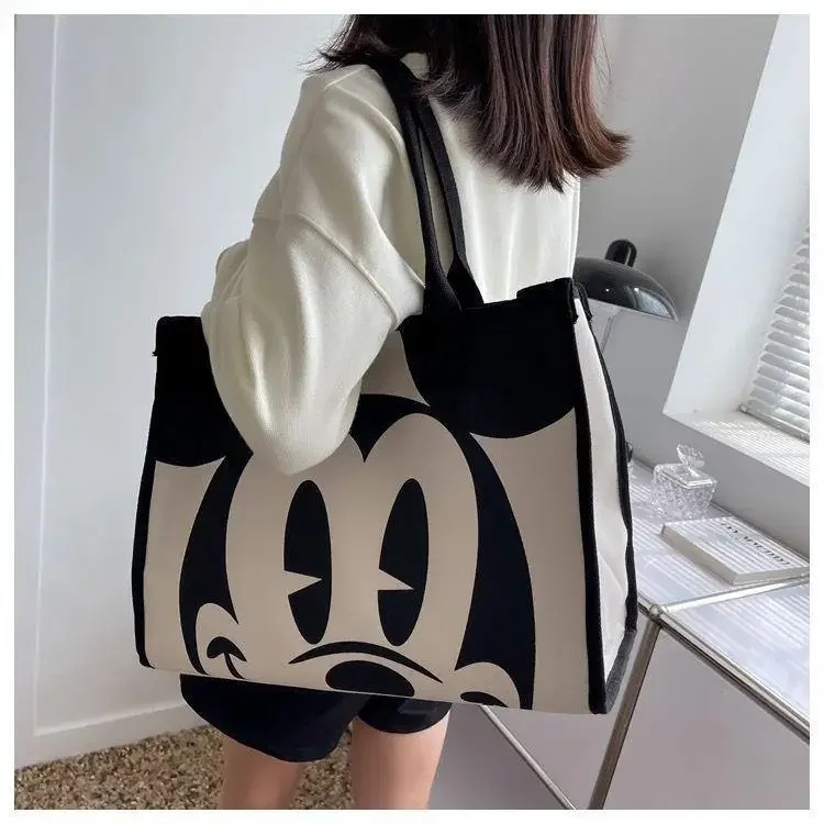 Disney Mickey Women\'s Shoulder Bags Luxury Brand Cartoon Women\'s Bag Large Capacity Fashion Tote Bag Shopping Bag