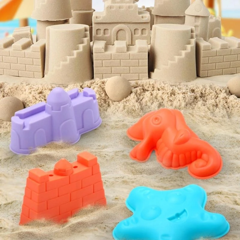 หาดทรายเด็กและน้ำเล่นชุดสีสดใสเพื่อดึงดูดความสนใจและสร้างแรงบันดาลใจให้เล่นสำหรับการผจญภัยชายหาด