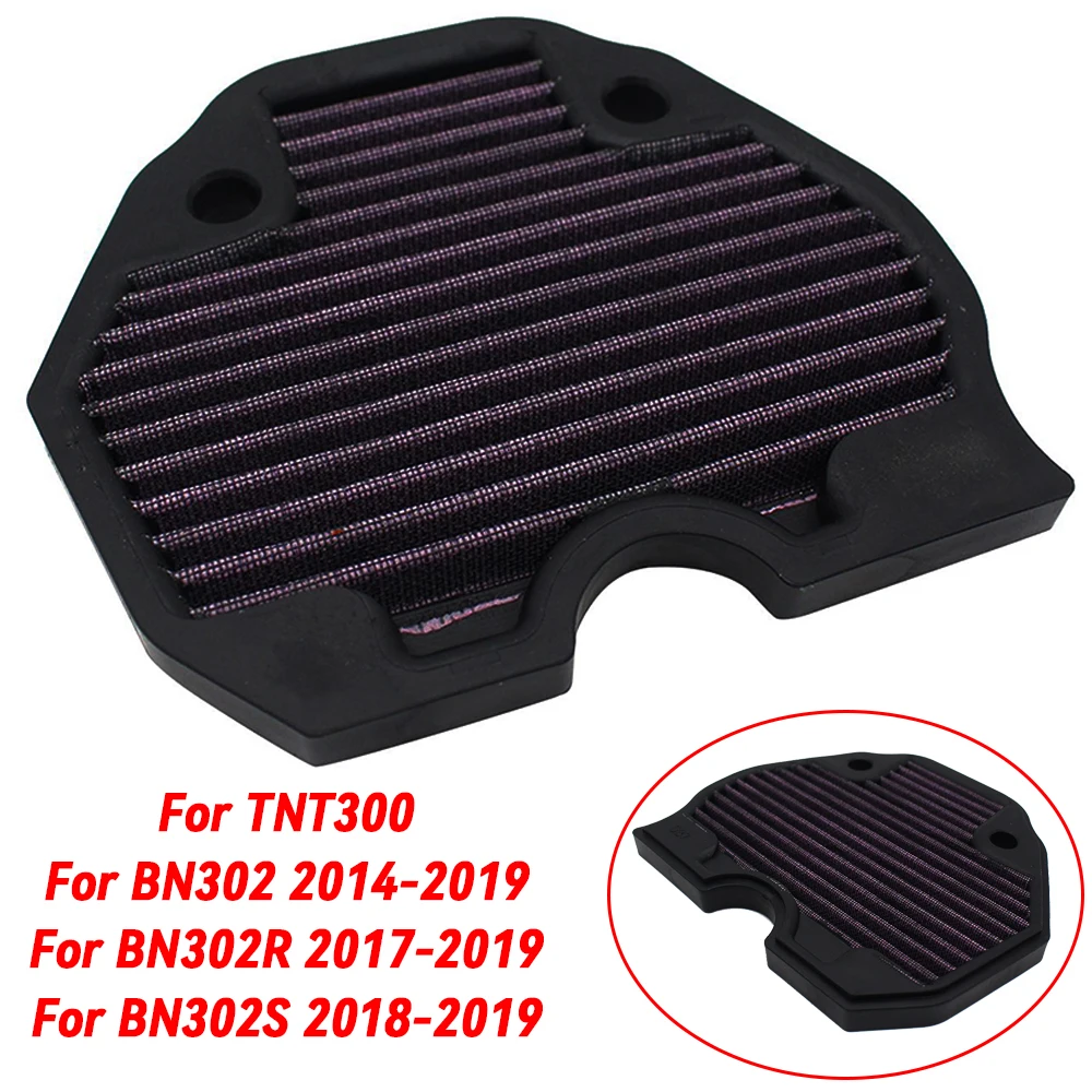 

For Benelli TNT300 BN302 BN302R BN302S BN 302 Motorcycle Engine Air Intake Filter Cleaner High Flow Non-woven Fabric Air Filter