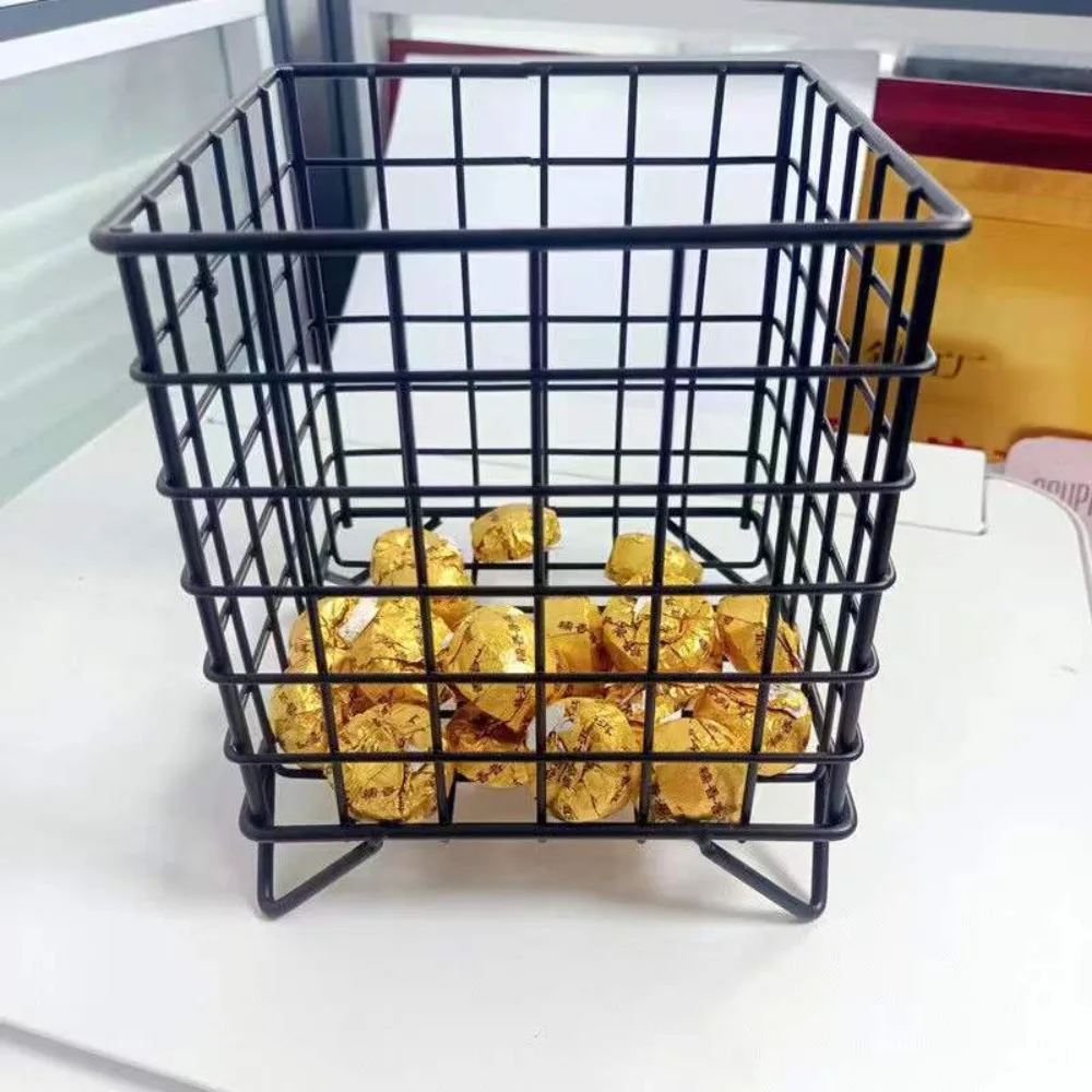 Stationery Supplies Office Desk Organizer Square Basket Storage Basket Desktop Basket Pen Holder Makeup Sorting Storage