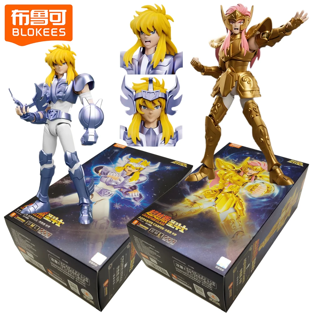

New Blokees Saint Seiya Champion Class Action Figures CYGNUS HYOGA Characters Assembly Model Table Ornaments Holidays Gifts