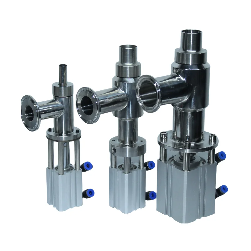 304 Stainless Steel Pneumatic Filling Valve Filling Head DN16 DN25 DN34 DN45 Dual‑Use for Paste Liquid Filling Machine SparePart