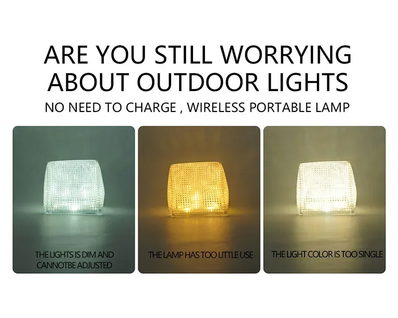 Creative and Personalized Solar Camping Triangle Folding Tent Light Camping Light with Flashing Waterproof Light