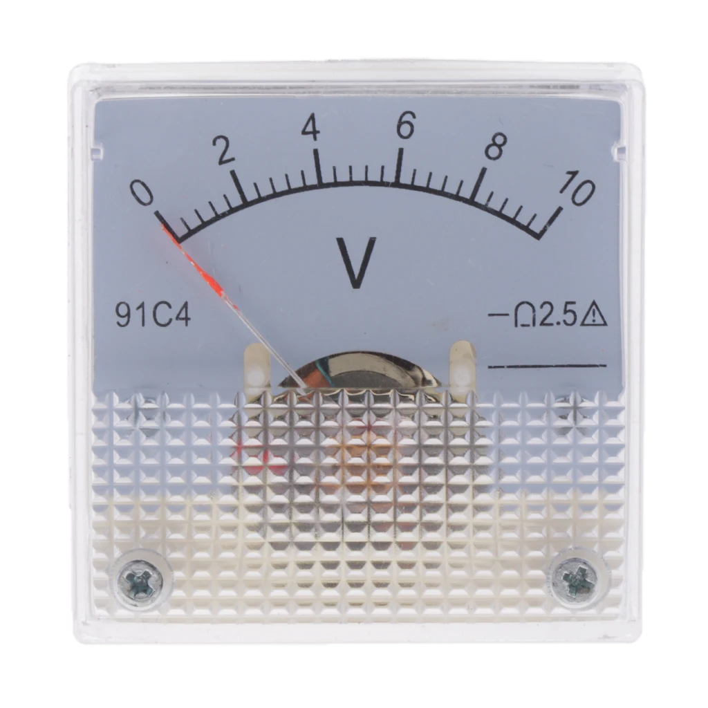 Plastic DC Rectangle Analog meter Panel Meter Circuit Testing