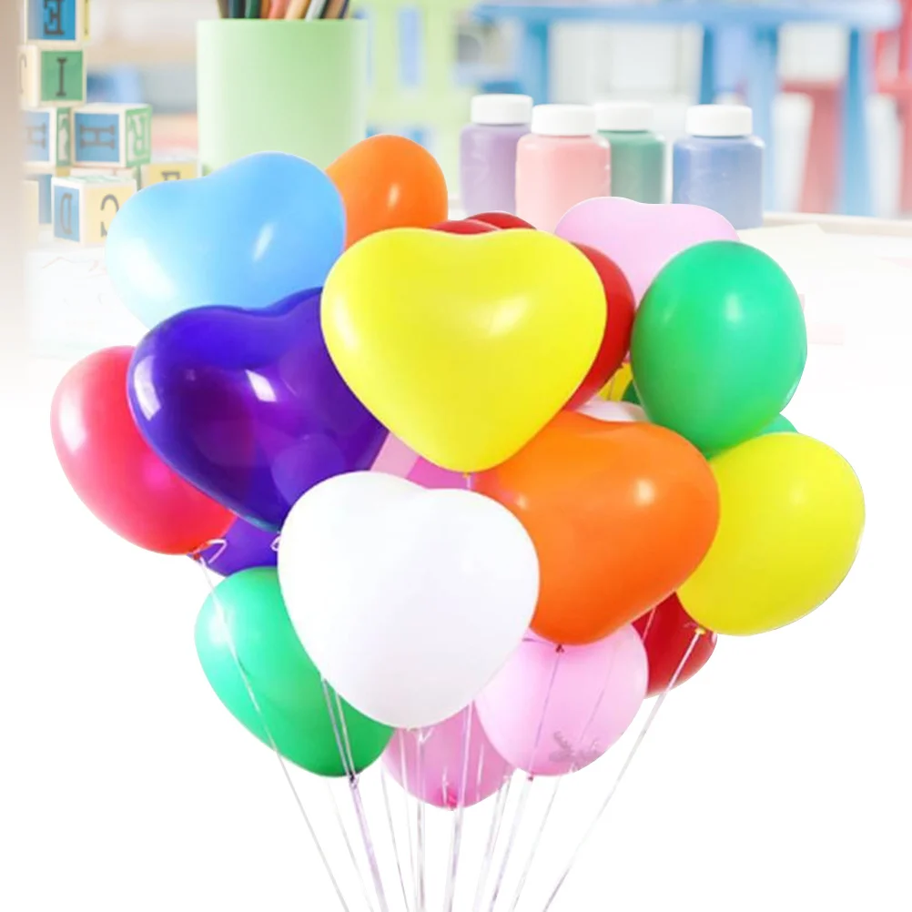 

20Pcs Heart Shape Latex Balloons 10 Inch Premium Wedding Birthday Party Decorations for Romantic Events Indoor Outdoor Festive