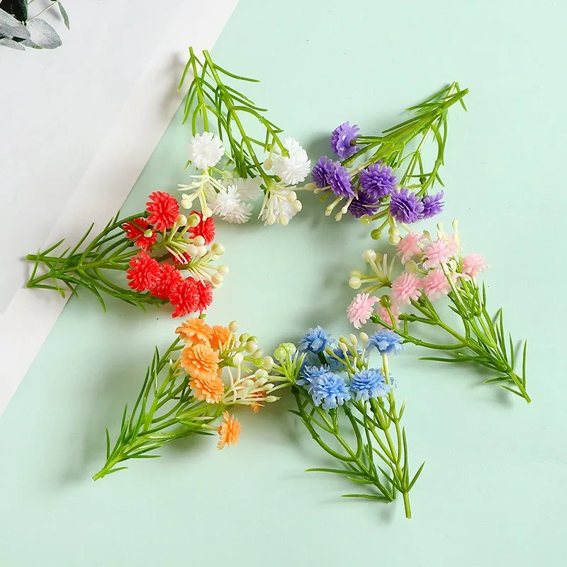 20/40Pcs Künstliche Blumen 8CM Gefälschte Blume Für Wohnkultur Hochzeit Ehe Dekorationen Ornamente Handwerk Geschenk Girlande zubehör – Detail 2