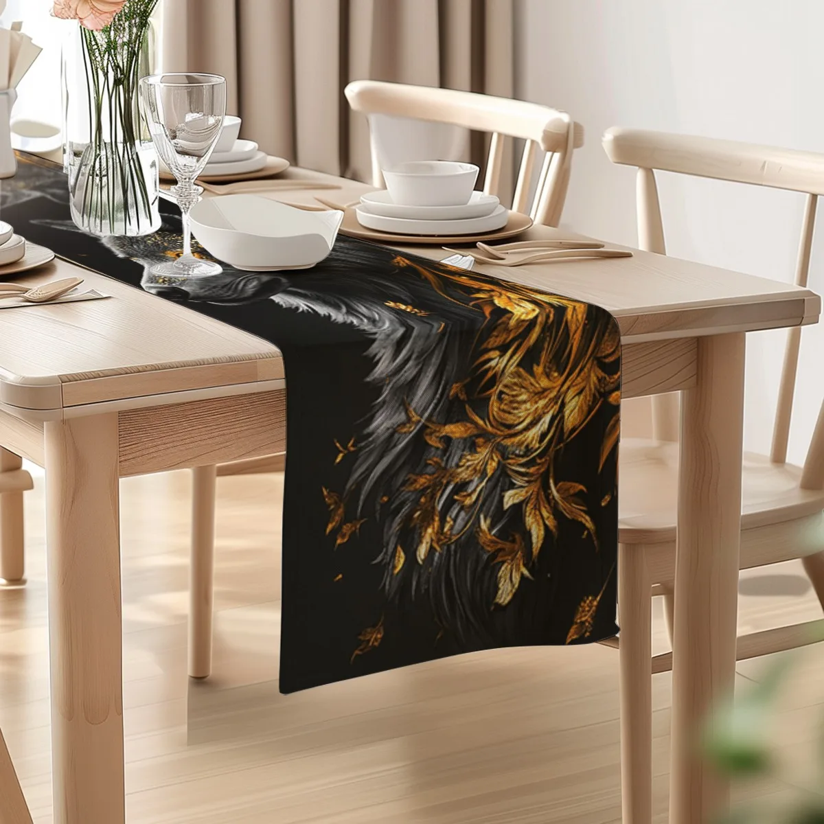 print table runner Turtle Shell Cool Summer Style Long cloth Party Decor,Tabletop Protection,Dresser Scarf,Decorative Runner
