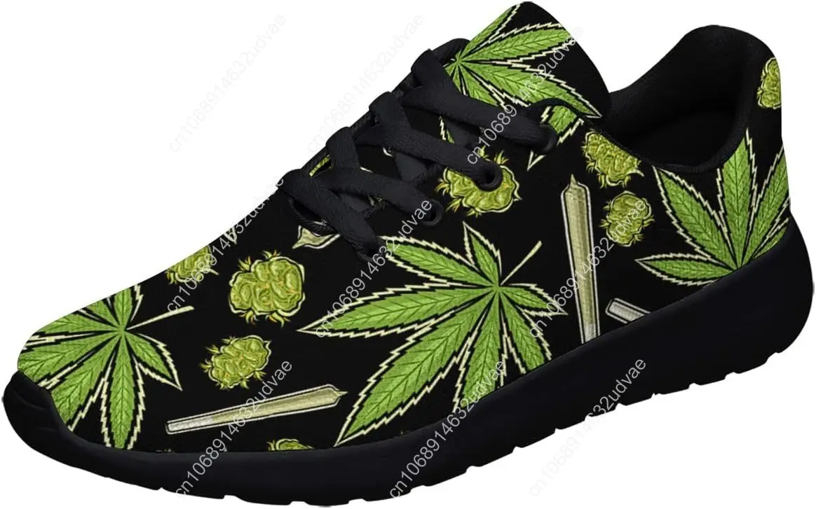 

Marijuana Shoes Men Women Custom Fashion Pot Leaf 420 Weed Sneakers Cannabis Leaf Running Tennis Shoes