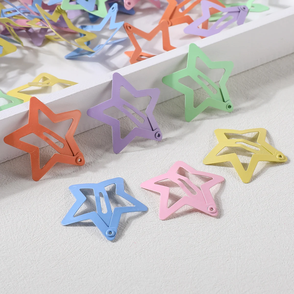 10/20Pcs Silver Gold Star BB Hair Clips Girls Cute Star Metal Snap Clip Children Simple Clip Headdress Hair Accessories