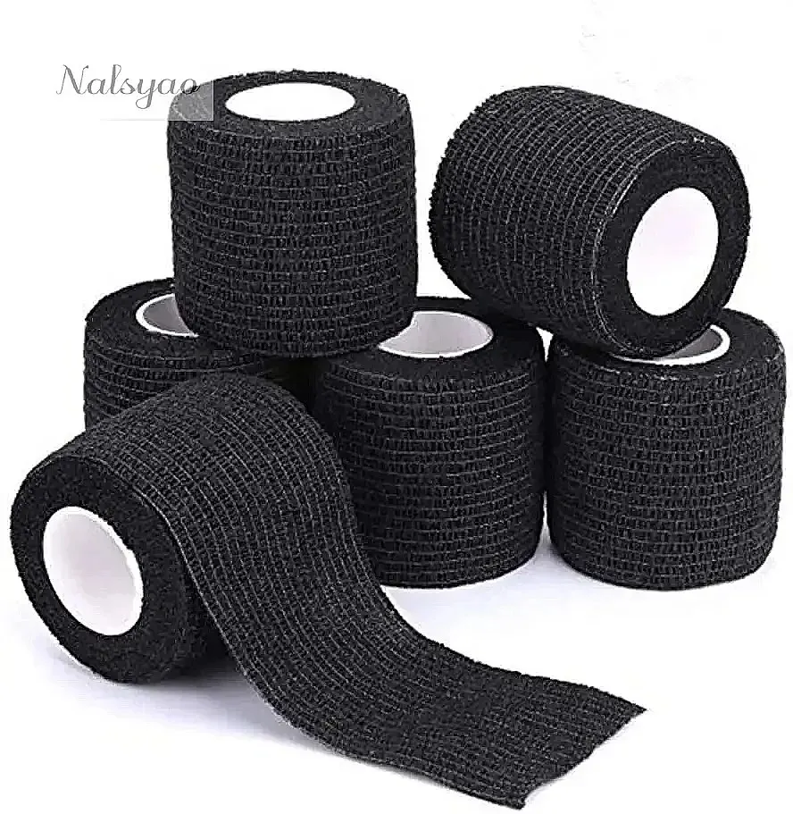 5/10/20Pcs Black Tattoo Grip Bandage Waterproof Self Adhesive Soft Cotton High Quality Tattoo Supplies Accessories