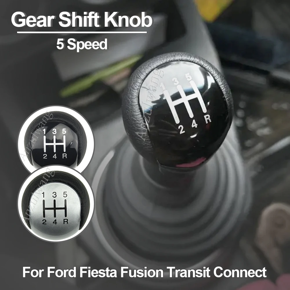 5 Speed Gear Shift Knob Handle For Ford Fiesta Fusion Transit Connect 2002 2003 2004 2005 2006 2007 2008-ON Car Accessories