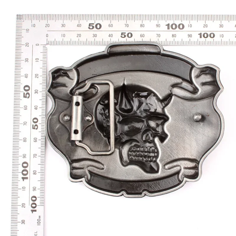 Skull Skeleton Belt Buckle Belt DIY Accessories Western Cowboy Style Smooth Belt Buckle Punk Rock Style K16