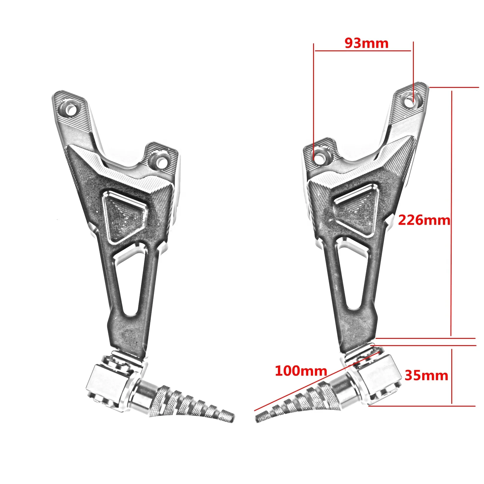 Motorcycle Rear Passenger Foot Pegs Black Gold Titanium Alloy Fit S1000RR 2009-2018 S1000R 2010-2020 Foot Pedal Spare Parts