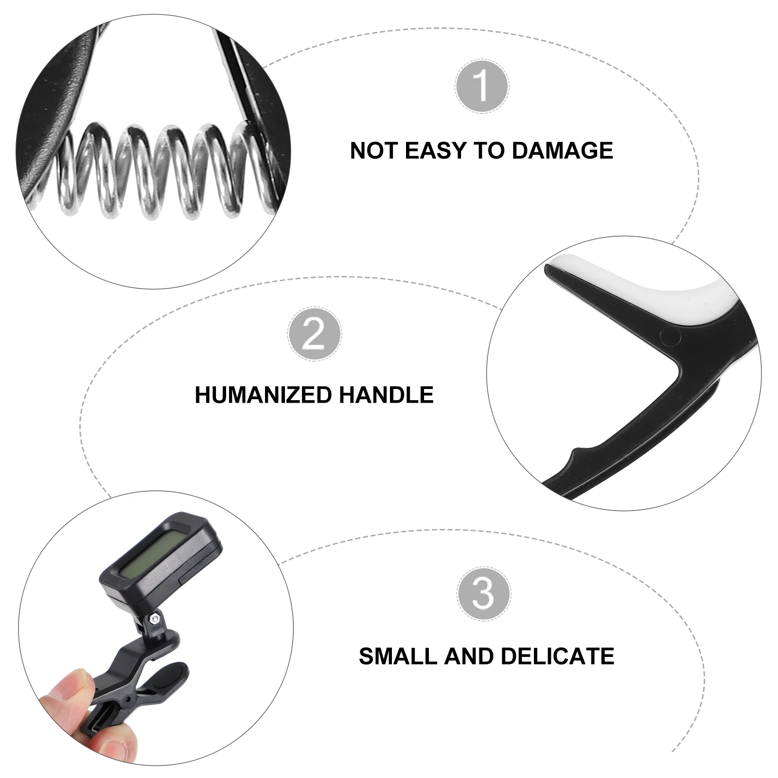 

1 Set Guitar Strings Changing Kit Capo Tuner Winder Bridge Saddle Repair Tools Full Accessory Set Guitar Maintenance Tool