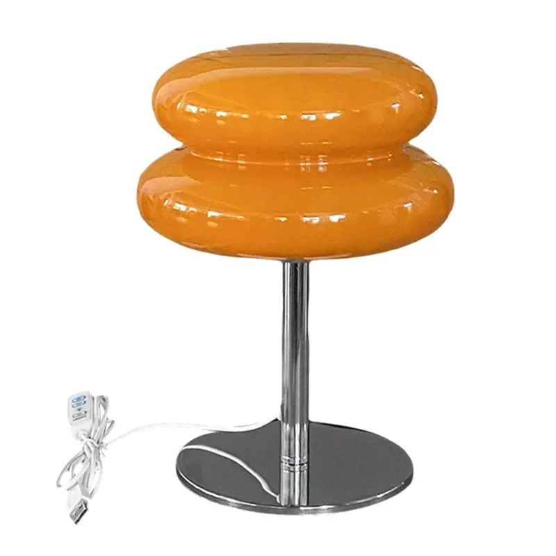 

AEE2-Ретро лампа для яичного пирога, современная лампа в виде гриба середины века, USB настольная лампа, тхроматическое затемнение, атмосферные лампы для гостиной