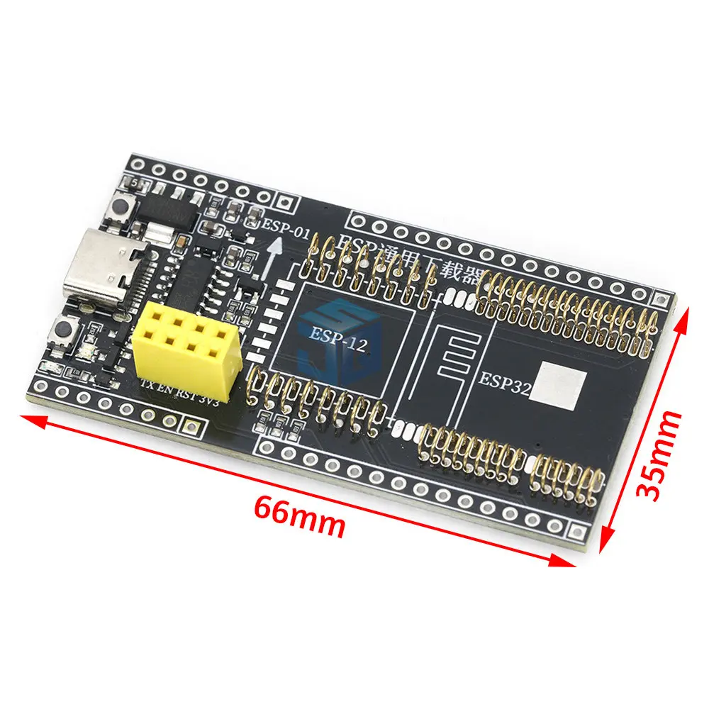 ESP8266 ESP32-WROVER Development Board Test Programmer Socket Downloader for ESP-01 ESP01S ESP12 ESP32