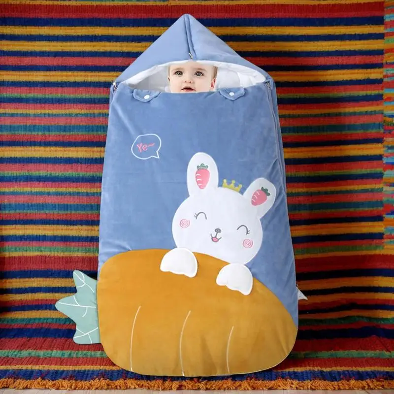 

Stroller Bunting Bag Comfortable Warm Bunting Bag For Stroller Anti-kick Swaddle Blanket Winter Sleeping Bag For 0-18 Months