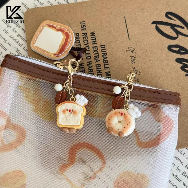 

Подвеска для наушников, имитация хлеба, брелок, забавный брелок с едой, милое украшение для сумки, подарок друзьям