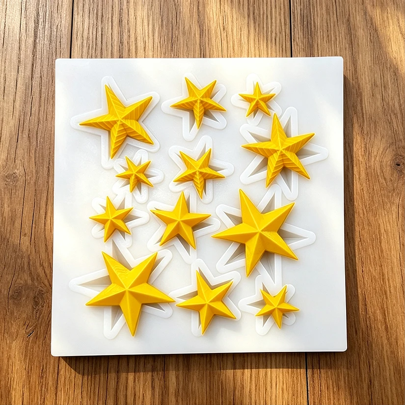 Star Silicone Sugarcraft Mold Chocolate Cupcake Baking Mold Fondant Cake Decorating Tools