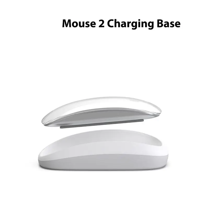 ABUO Charging Dock for Magic Mouse 2, Ergonomic Wireless Charging Base, Increased Height, ABS Black, Durable