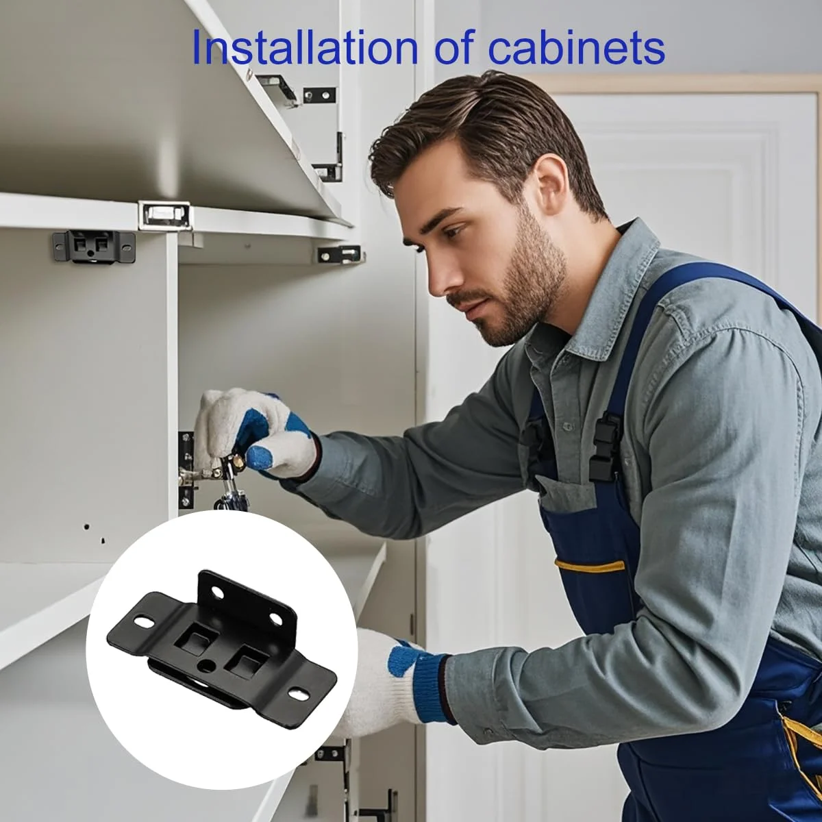 4PCS Metal Fixing Buckle Two i - огляд і ціна Furniture Hardware Connectors