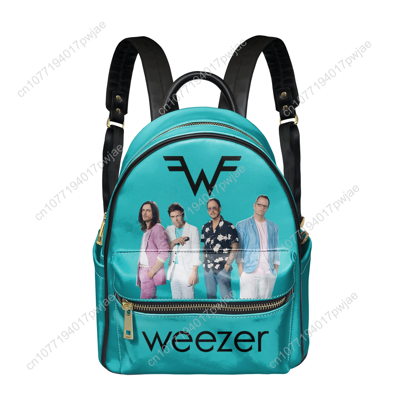 Weezer Rock Band Backpack Womens Men Double Shoulder Bag Business Travel Bookbag Rucksack Gift Daypack