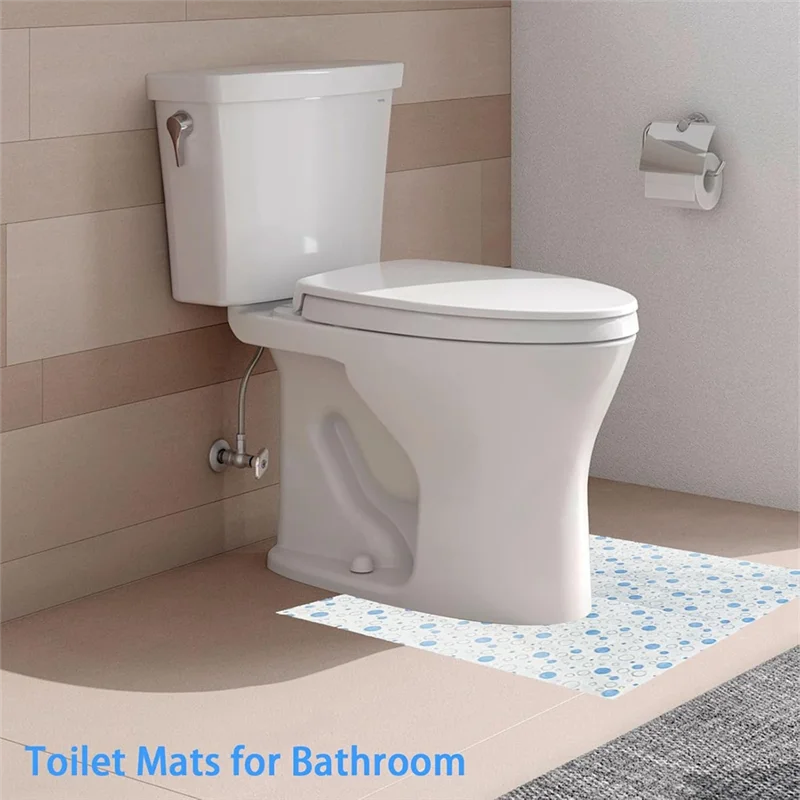 

AT43-Защита пола для унитаза, 50 шт., одноразовый коврик для унитаза, U-образный дизайн для мочи, водонепроницаемый нескользящий тренировочный коврик