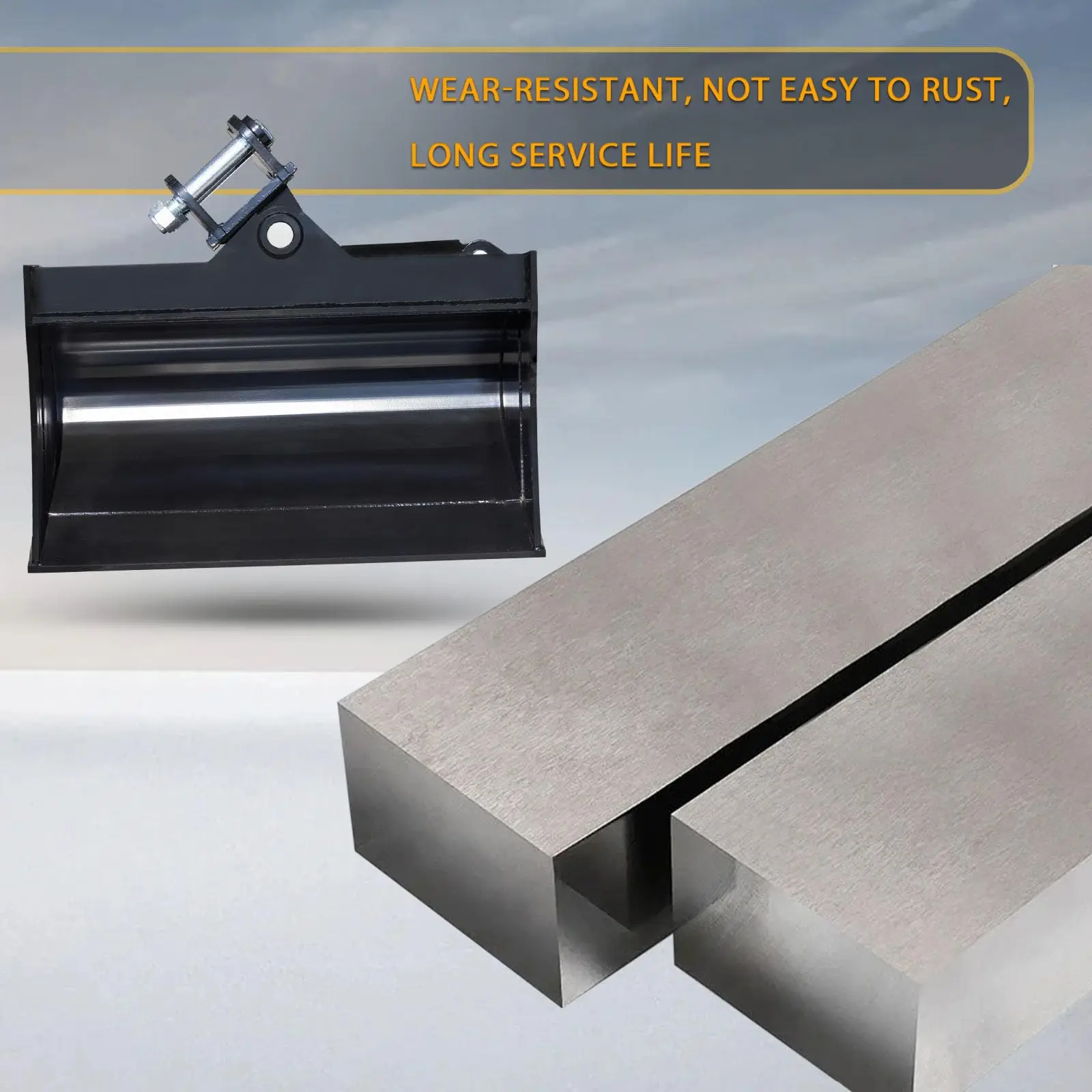 مرفق دلو حرث لحفارة صغيرة 1 طن ، مع خطين وقود ودبابين ،