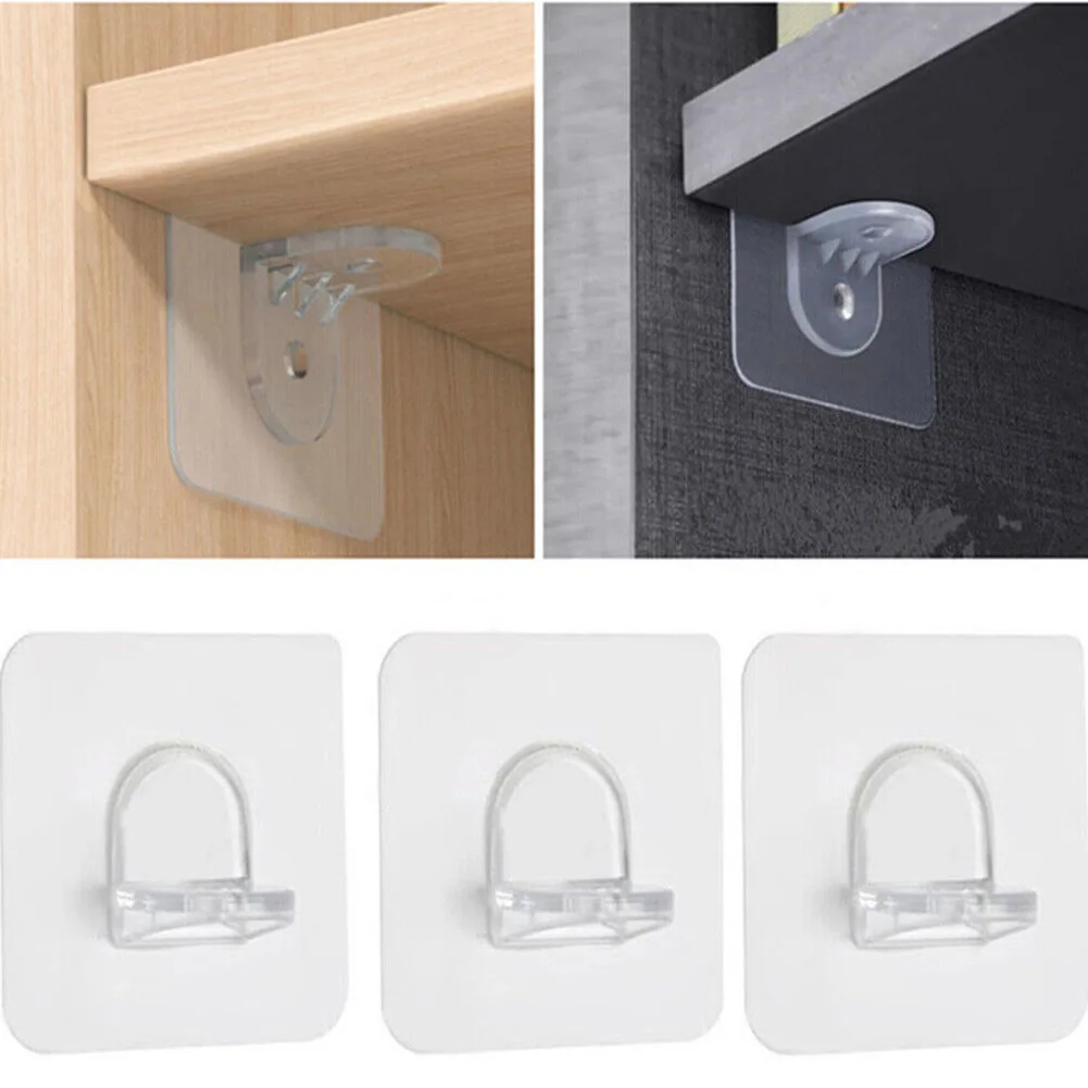 Cradle Shelf Support Peg Transparent Wardrobe 5/10/20PCS About 6*6cm Bracket Cabinet Plastic + Vviscose Shelf Support