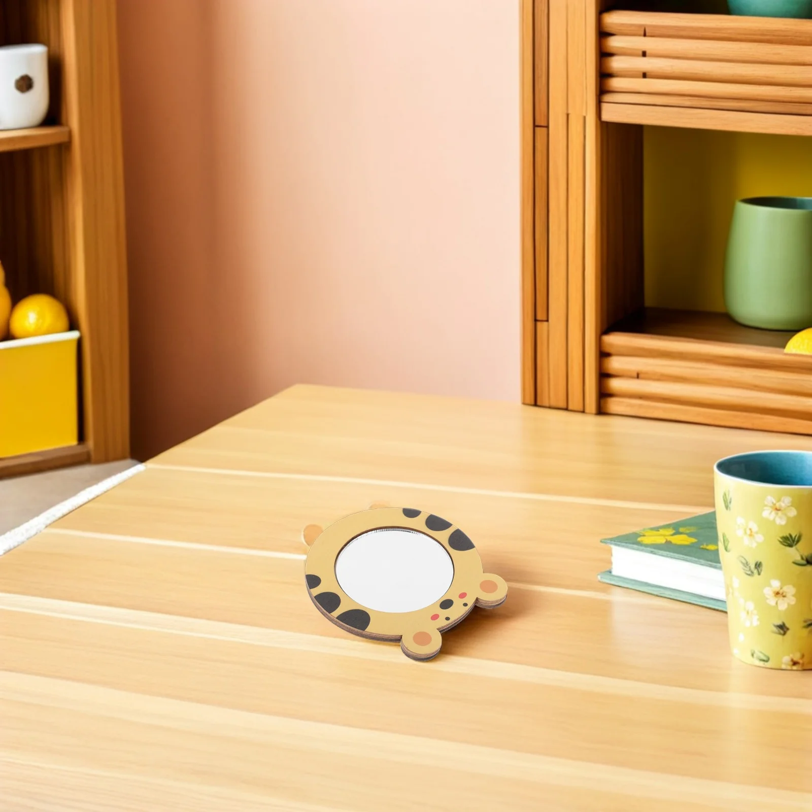 2 قطعة حمام خشبي مرآة الطفل للمهارات المعرفية التفاعلية طفل المياه اللعب التعلم سبب تأثير النمر تصميم حوض استحمام للأطفال #1