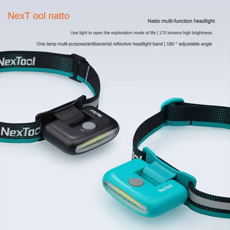 

Nato clip-on headlight set running waterproof headlights outdoor running headlights multifunctional headlights.