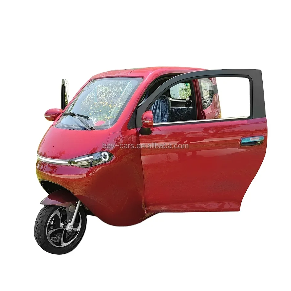 EEC Certified 1500W Electric Tricycle 3 Wheels Motorized for Adults Daily Commute 60V Closed Body Trike