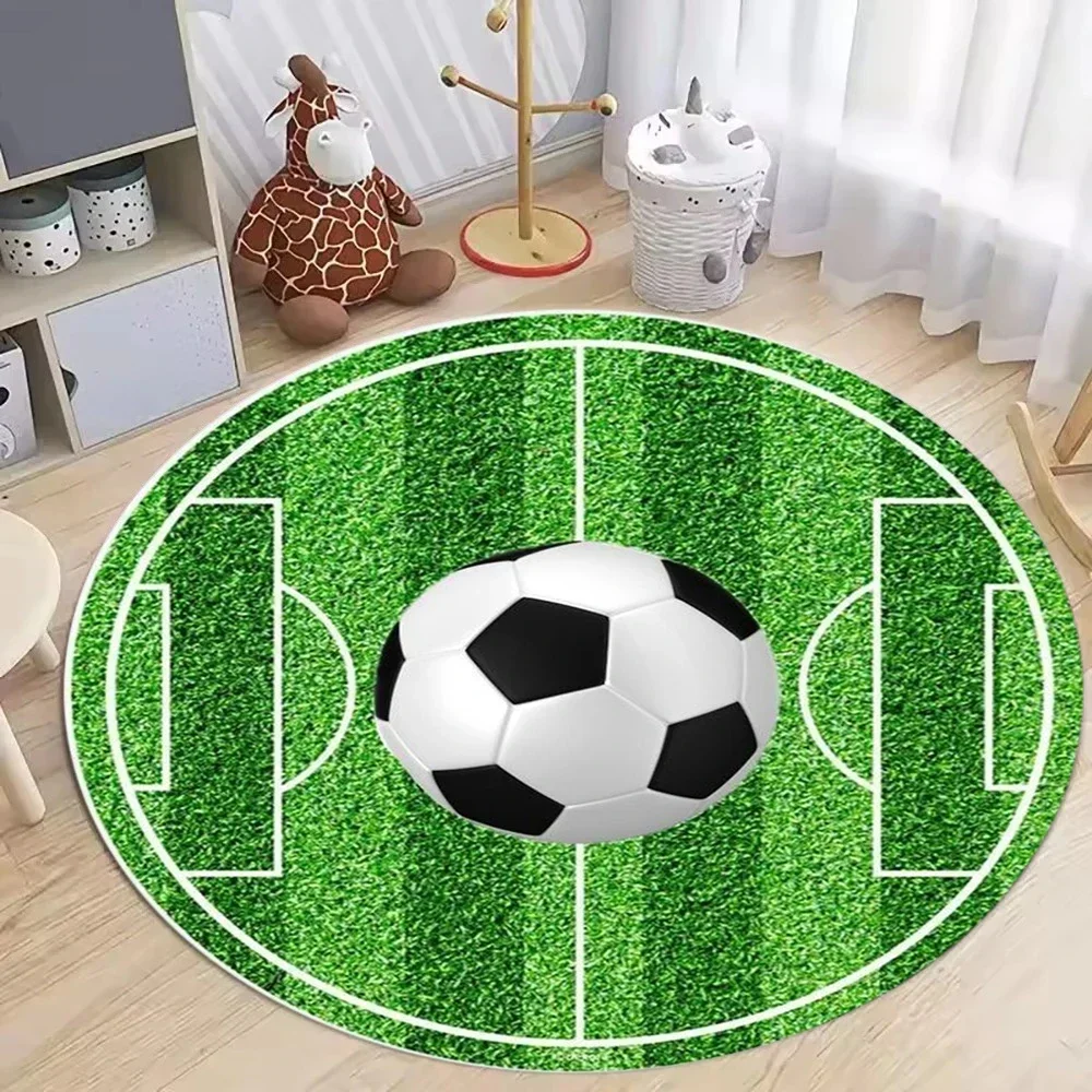 Football Rug Washable Area Rug Sports Rug American Flag Football Rugs for Living Room Bedroom, Anti-Slip Floor Carpet
