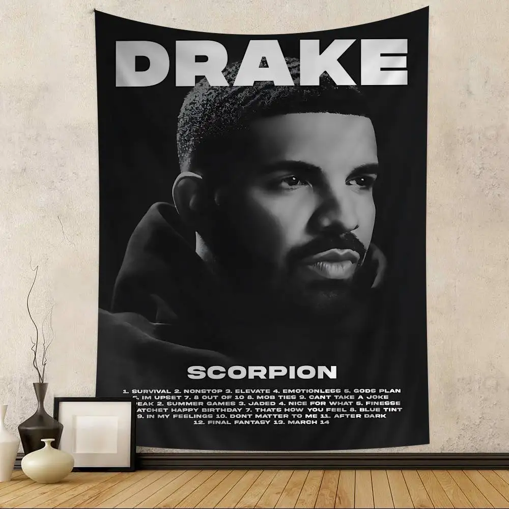 Music Album D-Drake popular singer Colorful Tapestry Wall Hanging Cheap Hippie Wall Hanging Bohemian Wall Tapestries Mandala