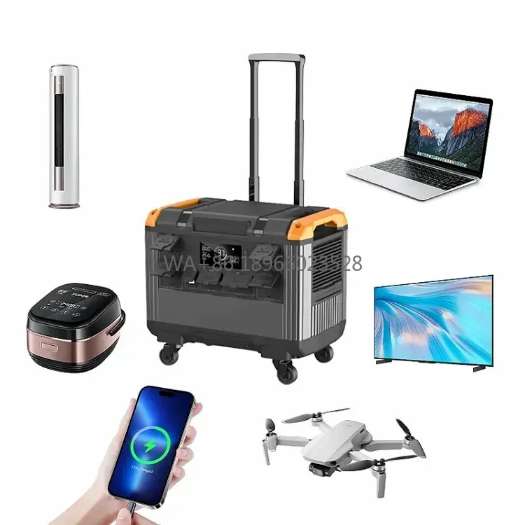 

1200W 2400W 3000W Lithium Battery 48V 200Ah Mobile Portable Power Supply Portable Solar Generator fiber lasers