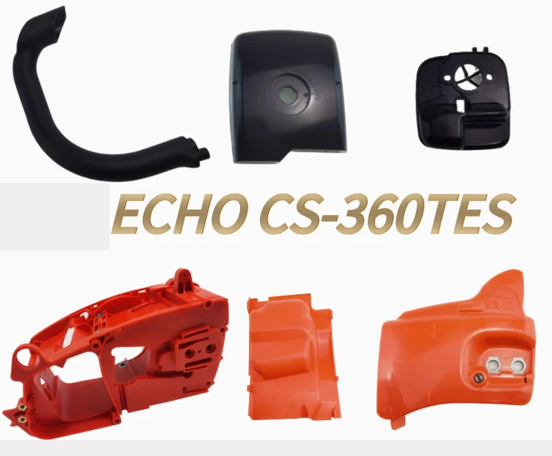Motor Capa de Freio de Embreagem Alça Lateral do Filtro de ar Assento Superior Capa Poeira para Echo 360tes Serra de Corrente Peças Reposição Case do