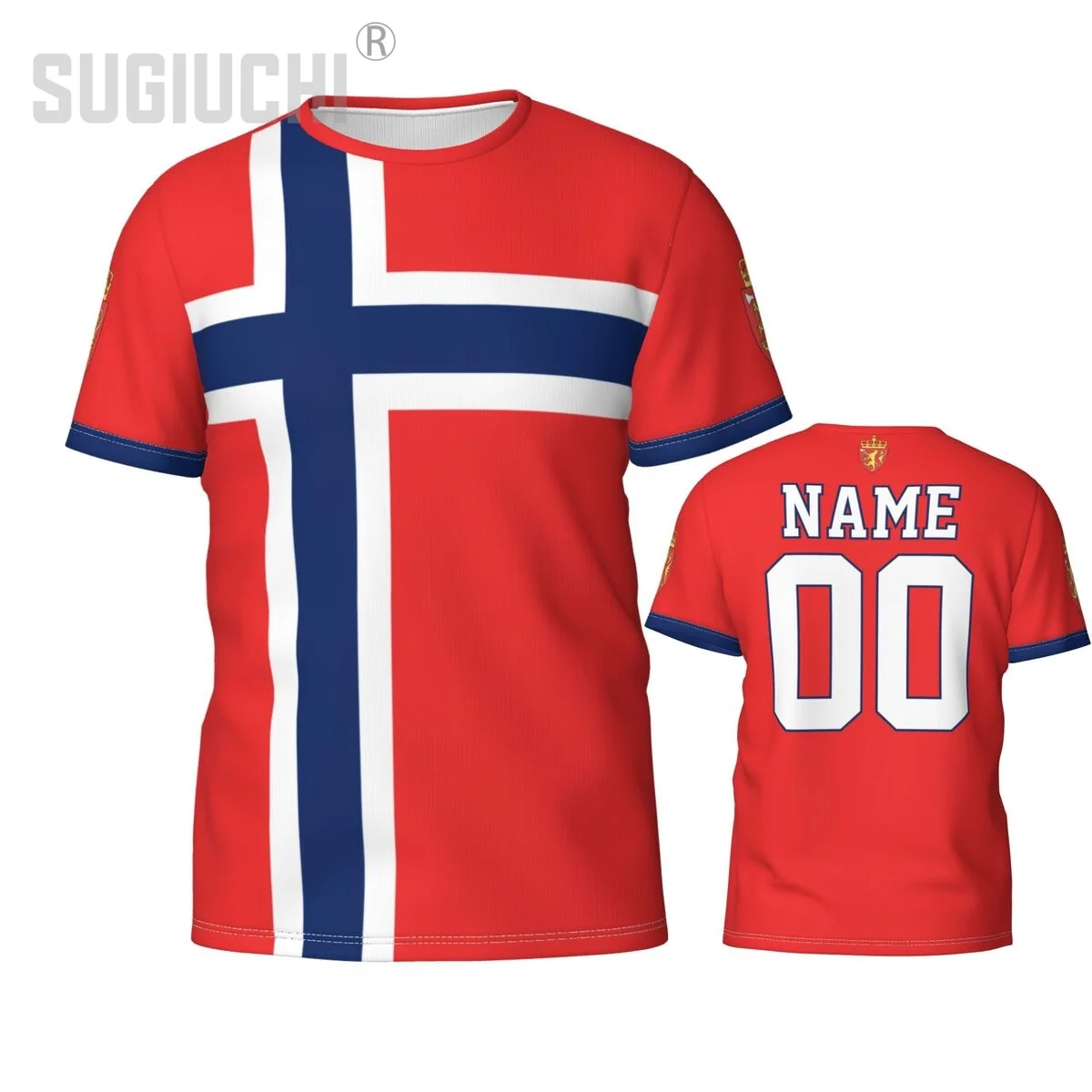 Benutzerdefinierte Name Nummer Norwegen Flagge Emblem 3D T-shirts Für Männer Frauen T-shirts team Kleidung Fußball Fußball Fans Geschenk T hemd