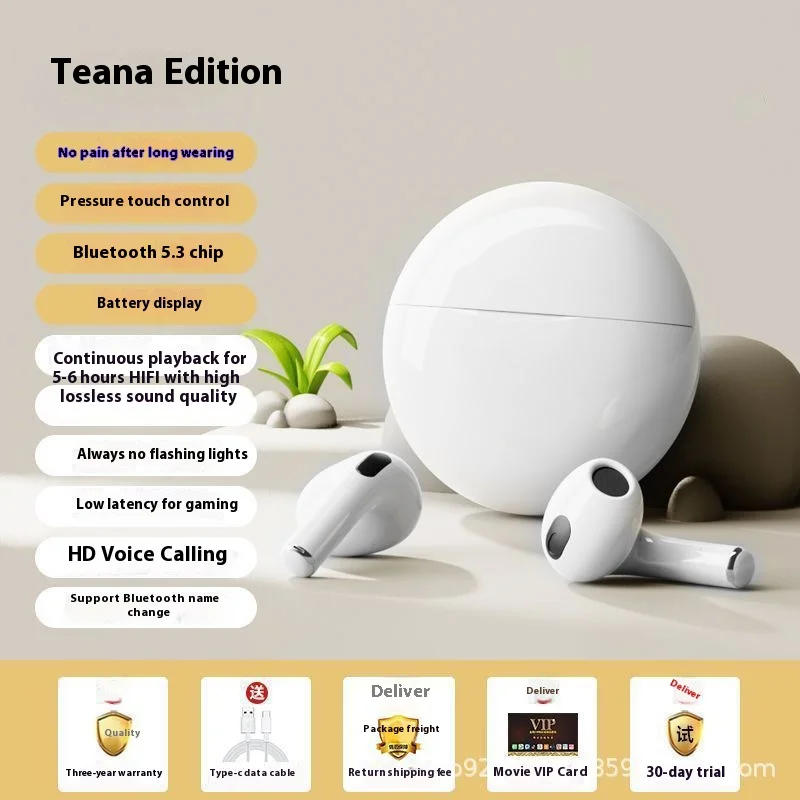 K26 New Private Model High Beauty TWS Wireless Bluetooth Earphones Simple and Portable In Ear Bluetooth Earphones