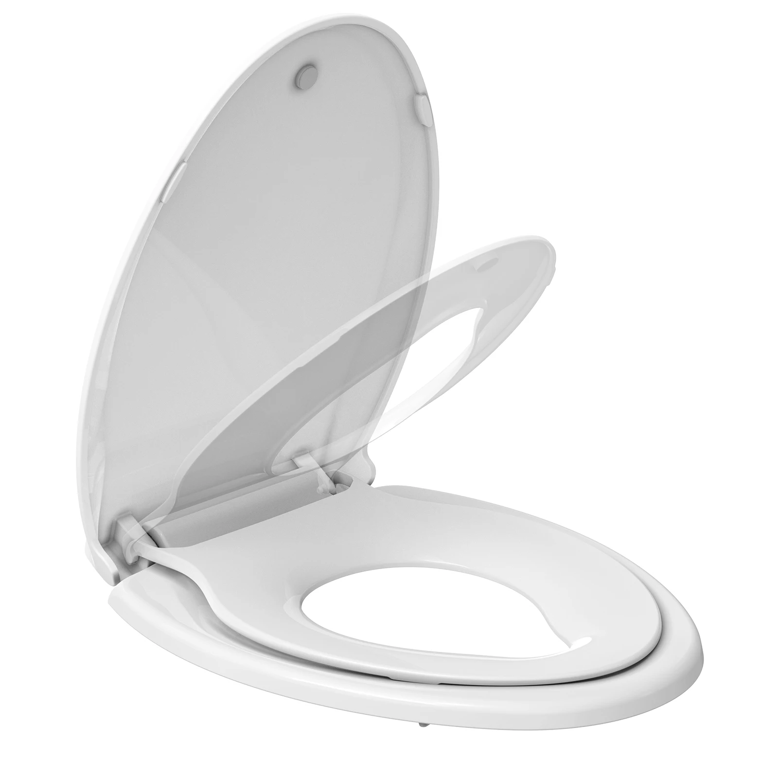 Toilet Seat, Round Toilet Seat with Toddler Seat Built in, Potty Training Toilet Seat Round Fits Both Adult and Child