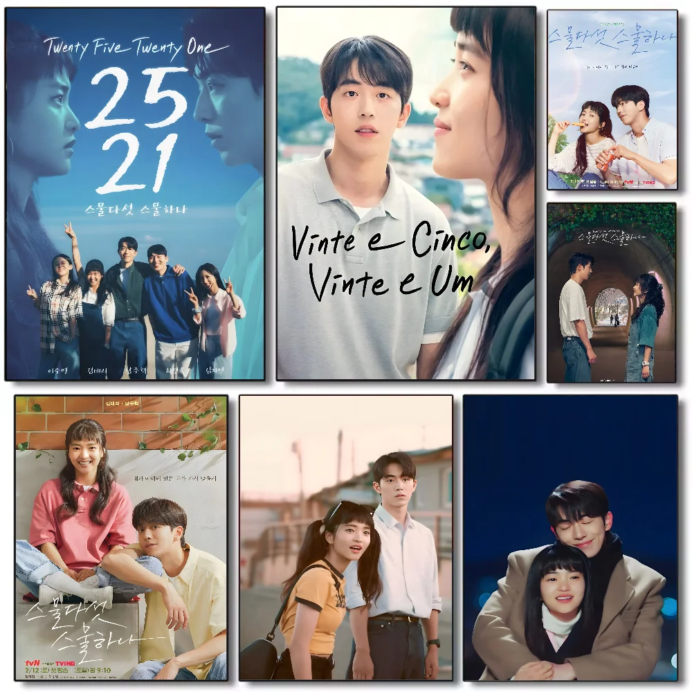 Корейский ТВ двадцать пять двадцать один постер HD искусство липкая стена водонепроницаемый дом гостиная спальня бар эстетическое украшение Корейский ТВ двадцать пять двадцать один постер HD искусство липкая стена водонепроницаемый дом гостиная спальня бар эстетическое украшение