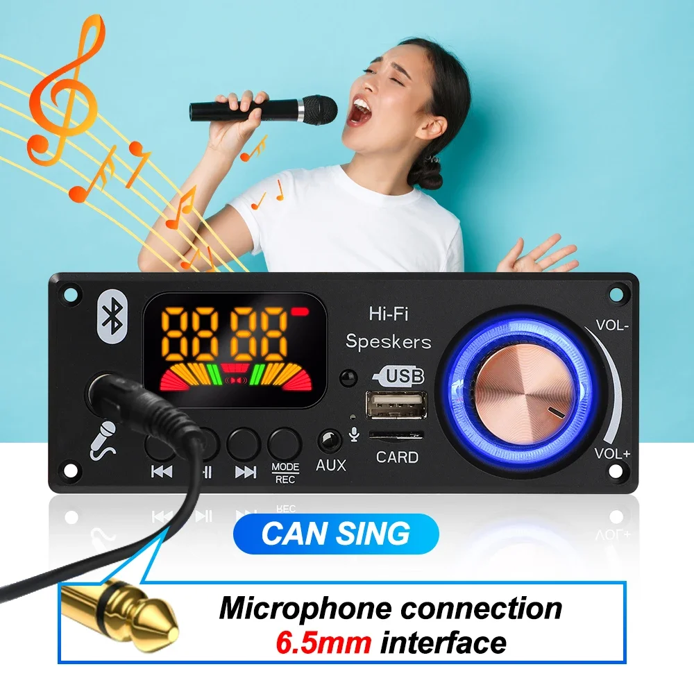 160 واط مكبر للصوت بلوتوث 5.1 MP3 فك مجلس 2*80 واط مشغل الصوت 12 فولت لتقوم بها بنفسك مشغل MP3 سيارة راديو FM وحدة TF USB Mic سجل المكالمات