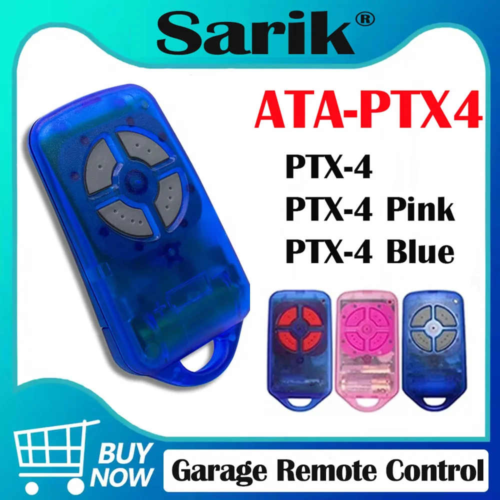 

PTX4-4 Gate Garage Door Remote Control Replacement 433.92MHz Rolling Code Garage Door Opener Remote