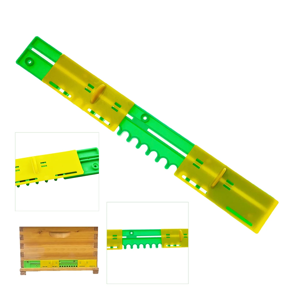 

Adjustable Beehive Entrance Reducer With Slider For Plastic Super Nuc Beehive Transporting Travel Gate Prevent Intruders 3PCS