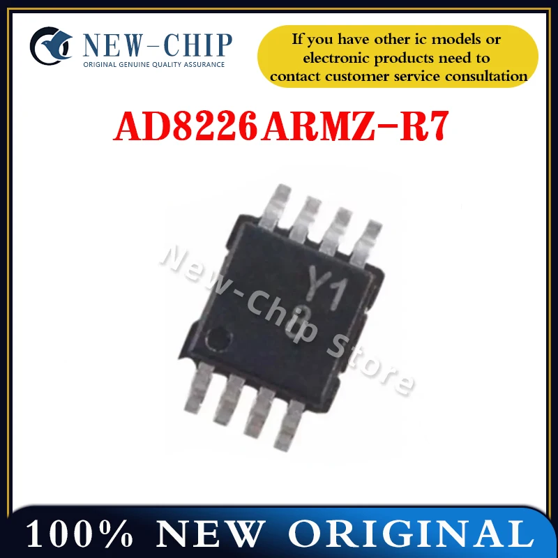 2 PCS-50 PÇS/LOTE AD8226ARMZ-R7 AD8226ARMZ AD8226ARM MSOP-8 Y1 NOVO ORIGINAL